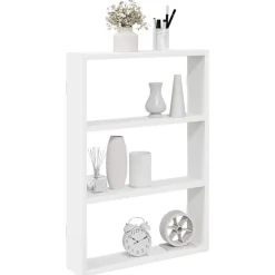 Étagères-vidaXL Étagère murale 43x9x60 cm bois d'ingénierie Blanc