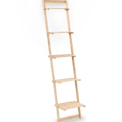 Étagères-vidaXL Étagère murale échelle bois de cèdre 41,5 x 30 x 176 cm