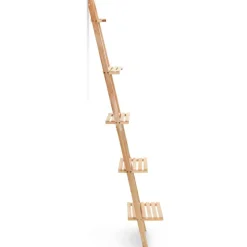 Étagères-vidaXL Étagère murale échelle bois de cèdre 41,5 x 30 x 176 cm