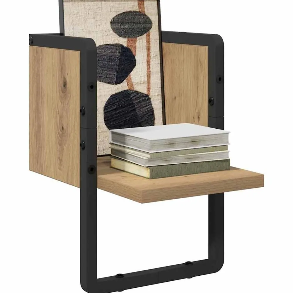 Étagères-vidaXL Étagère Murale Chêne artisan 20 x 25 x 30 cm Bois d'ingénierie Ch&ecirc;ne artisanal
