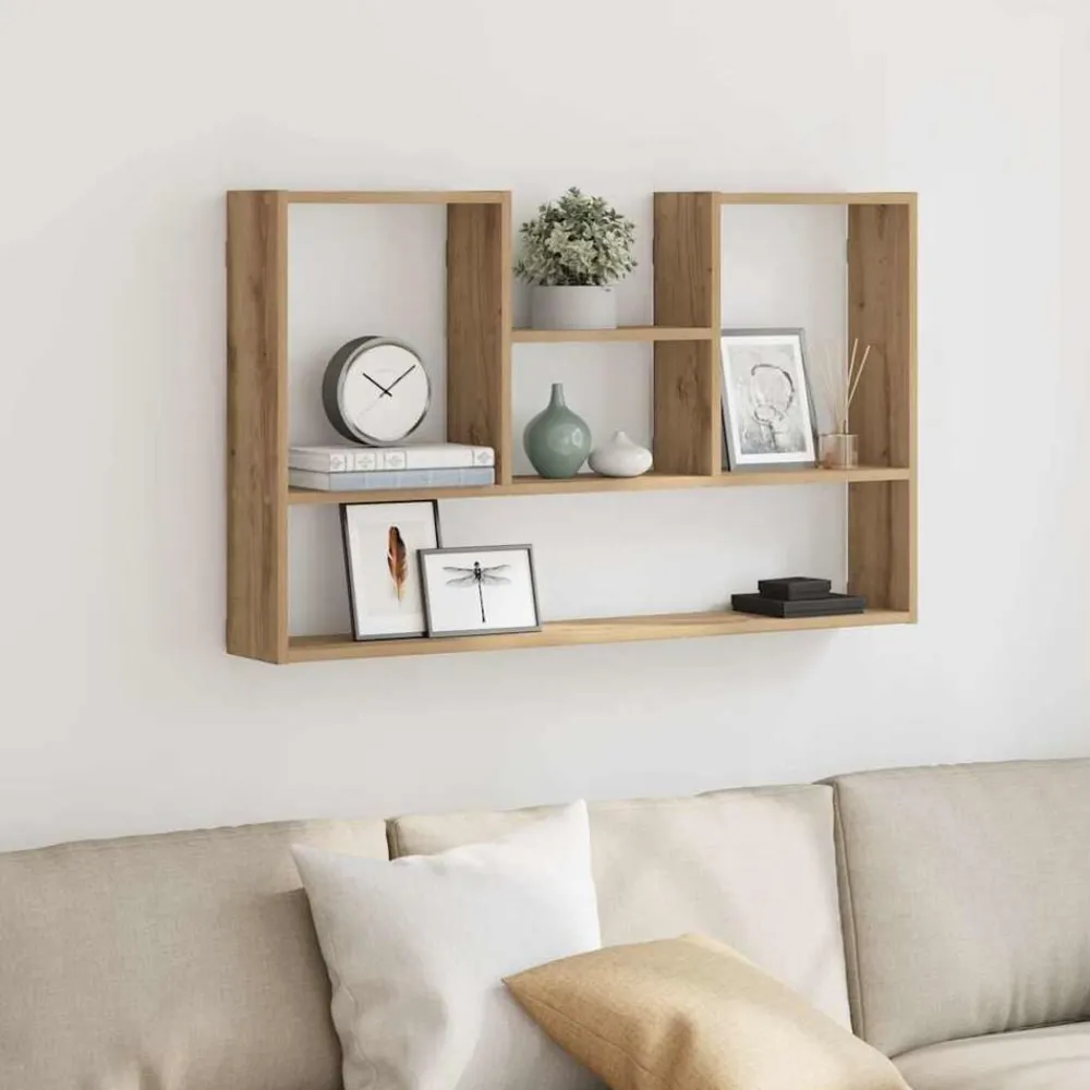Étagères-vidaXL Étagère murale chêne artisanal 99x15x60 cm bois d'ingénierie Chêne