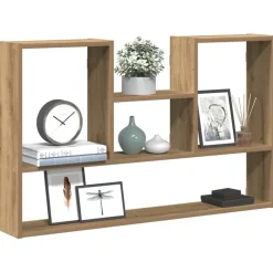 Étagères-vidaXL Étagère murale chêne artisanal 99x15x60 cm bois d'ingénierie Chêne