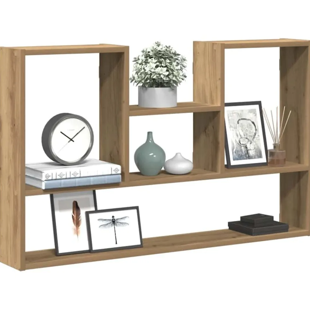 Étagères-vidaXL Étagère murale chêne artisanal 99x15x60 cm bois d'ingénierie Chêne
