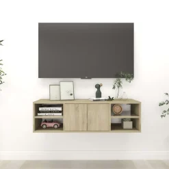 Étagères-vidaXL Étagère murale Chêne sonoma 102x30x29 cm Bois d’ingénierie Ch&ecirc;ne sonoma