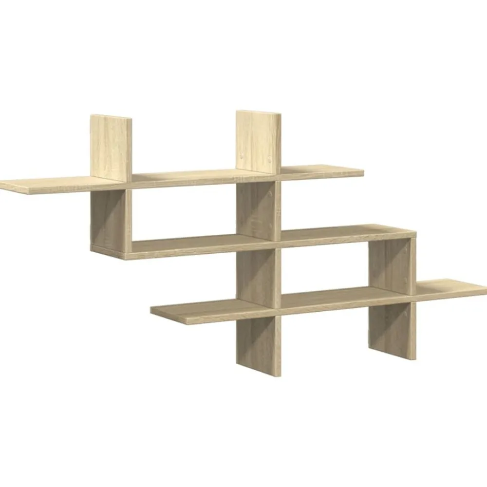 vidaXL Étagère murale chêne sonoma 124,5x18x60,5 cm bois d'ingénierie