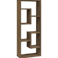 vidaXL Étagère murale Chêne marron 36x16x90 cm Bois d'ingénierie