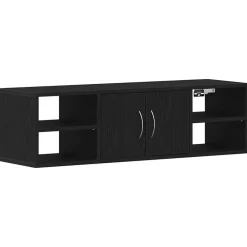 Étagères-vidaXL Étagère Murale Chêne noir 102 x 30 x 29 cm Bois d'ingénierie Chêne noir
