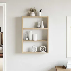 Étagères-vidaXL Étagère murale chêne sonoma 43x9x60 cm bois d'ingénierie Chêne sonoma