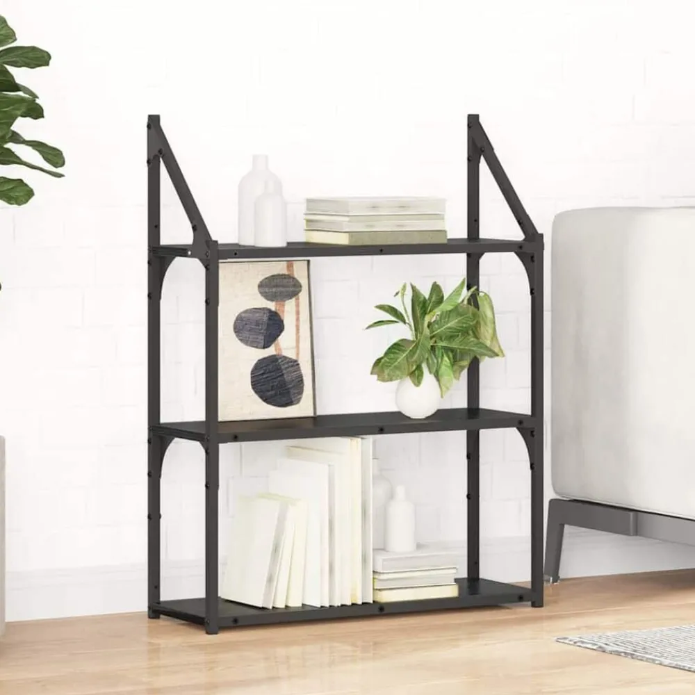 vidaXL Étagère Murale Chêne noir 60 x 21 x 78,5 cm Bois d'ingénierie