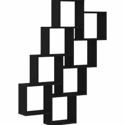 vidaXL Étagère Murale Chêne noir 90 x 15 x 119,5 cm Bois d'ingénierie