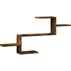 vidaXL Étagère murale chêne fumé 104x15x49 cm bois d'ingénierie