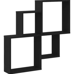 vidaXL Étagère Murale Chêne noir 80 x 15 x 78,5 cm Bois d'ingénierie