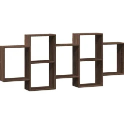 vidaXL Étagère murale chêne marron 159x18x65 cm bois d'ingénierie