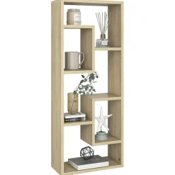vidaXL Étagère murale Chêne sonoma 36x16x90 cm Bois d'ingénierie