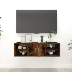 vidaXL Étagère murale chêne fumé 102x30x29 cm bois d'ingénierie