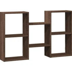 Étagères-vidaXL Étagère murale chêne marron 96x18x60 cm bois d'ingénierie Ch&ecirc;ne marron