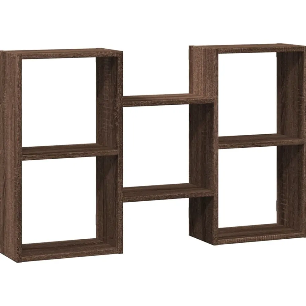 Étagères-vidaXL Étagère murale chêne marron 96x18x60 cm bois d'ingénierie Chêne marron