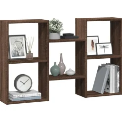 Étagères-vidaXL Étagère murale chêne marron 96x18x60 cm bois d'ingénierie Chêne marron