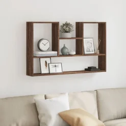 vidaXL Étagère murale chêne marron 99x15x60 cm bois d'ingénierie