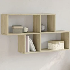 vidaXL Étagère murale chêne sonoma 100x20x53 cm bois d'ingénierie