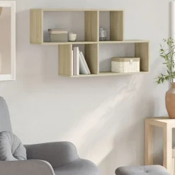 vidaXL Étagère murale chêne sonoma 100x20x53 cm bois d'ingénierie