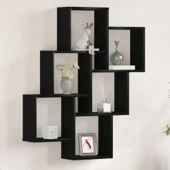 Étagères-vidaXL Étagère Murale Chêne noir 78 x 15 x 93 cm Bois d'ingénierie Ch&ecirc;ne noir