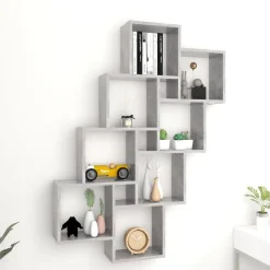 vidaXL Étagère murale cube 90x15x119 cm Bois d’ingénierie