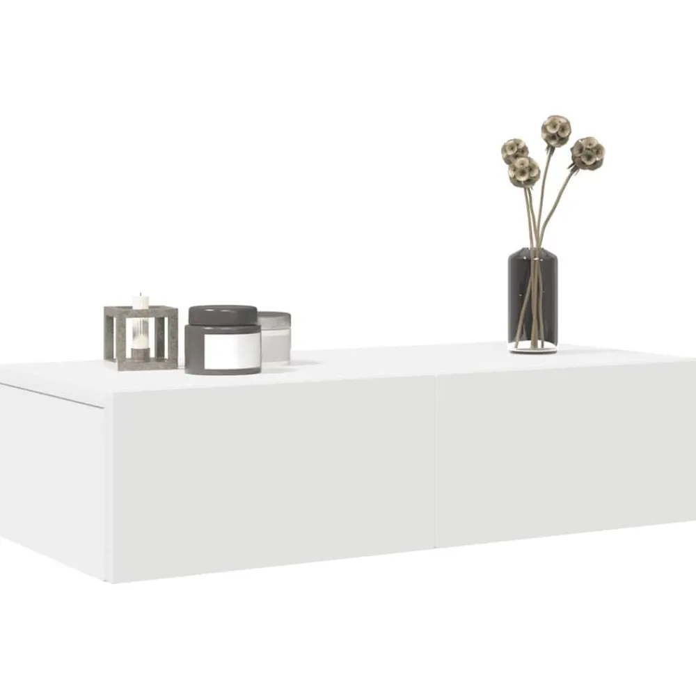 vidaXL Étagère murale et tiroirs 60x26,5x15 cm bois d'ingénierie