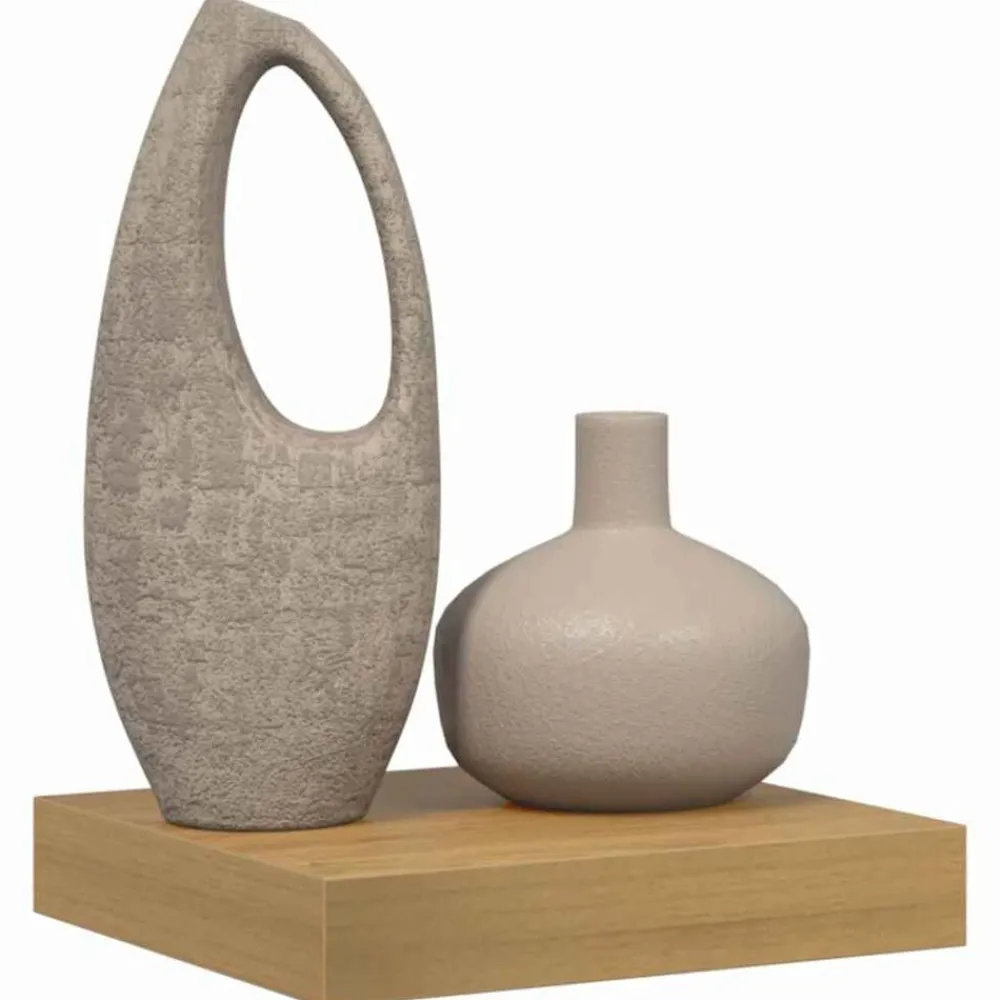 Étagères-vidaXL Étagère Murale 23 x 23,5 x 4 cm Bois d'ingénierie Marron