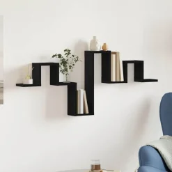 Étagères-vidaXL Étagère Murale Montage mural Chêne noir 104,5 x 43 x 10 cm Ch&ecirc;ne noir