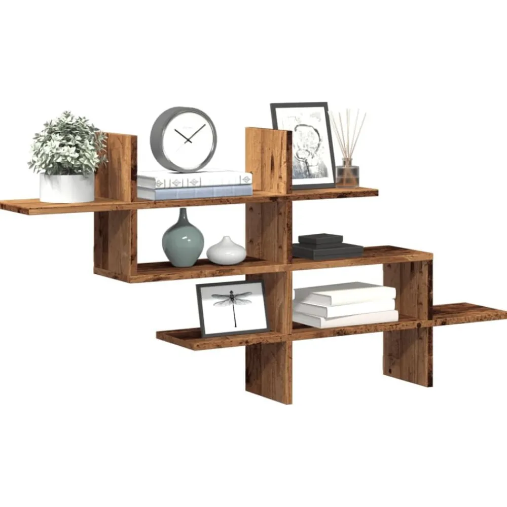 vidaXL Étagère murale 124,5x18x60,5 cm bois d'ingénierie