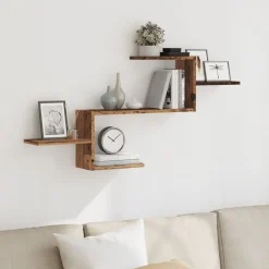 vidaXL Étagère murale 104x15x49 cm bois d'ingénierie