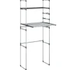 Produits Ménagers-vidaXL Étagère pour machine à laver 77x52x192 cm aluminium