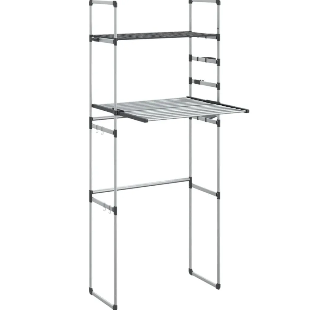 Produits Ménagers-vidaXL Étagère pour machine à laver 77x52x192 cm aluminium