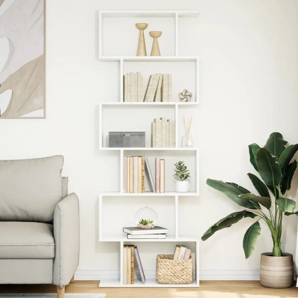vidaXL Étagère séparatrice de pièce à 6 niveaux 70x24x193 cm