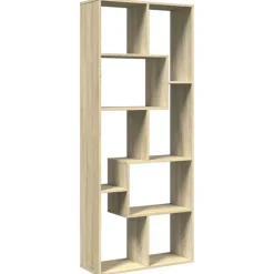 Étagères-vidaXL Étagère séparatrice de pièce chêne sonoma 67x25x161,5 cm Ch&ecirc;ne sonoma