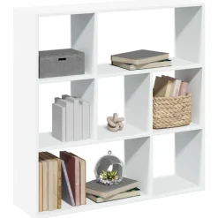 Étagères-vidaXL Étagère séparatrice de pièce 102x29x103,5 cm Blanc