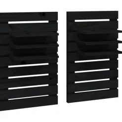 vidaXL Étagères de chevet murales 2 pcs Bois de pin massif