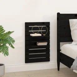 vidaXL Étagères de chevet murales 2 pcs Bois de pin massif