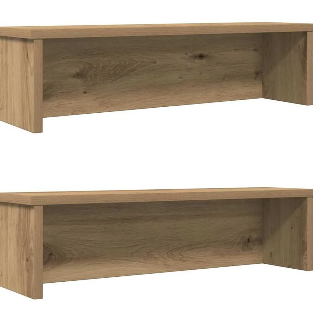 Arts De La Table & Arts Culinaires-vidaXL Étagères de cuisine empilables 2 pcs chêne artisanal 50x15x16cm ch&ecirc;ne artisanal