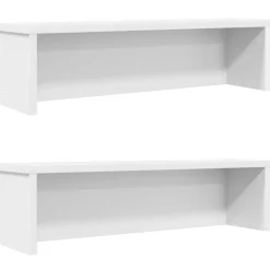 vidaXL Étagères de cuisine empilables 2 pcs 50x15x16 cm