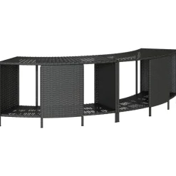 vidaXL Étagères de rangement pour spa 2 pcs résine tressée