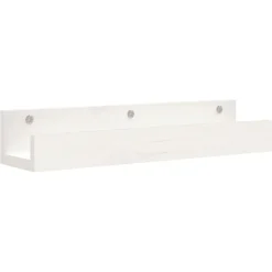 Étagères-vidaXL Étagères murales 2 pcs 50x12x9 cm Bois de pin massif Blanc