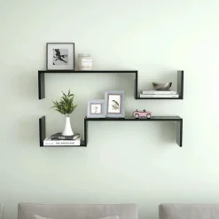vidaXL Étagères murales 2 pcs 100x15x20 cm bois d'ingénierie