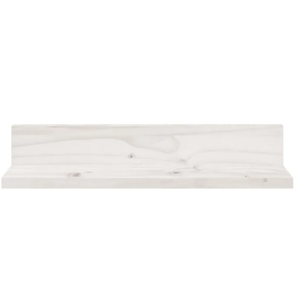 Étagères-vidaXL Étagères murales 2 pcs 50x11x9 cm Bois de pin massif Blanc