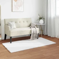 vidaXL Tapis antidérapant en fausse de lapin OLITE 60 x 110 cm
