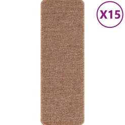 Produits Ménagers-vidaXL Tapis Antidérapants pour Escaliers 15 pcs Jaune 60 x 25 cm PP Jaune clair