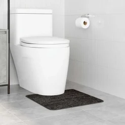 vidaXL Tapis de bain antidérapant avec découpe pour toilette