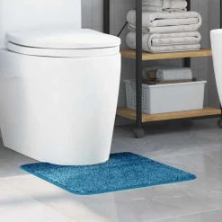 vidaXL Tapis de bain antidérapant avec découpe pour toilette