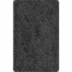 Accessoires De Salle De Bain-vidaXL Tapis de bain antidérapant 50 x 80 cm PP Gris foncé